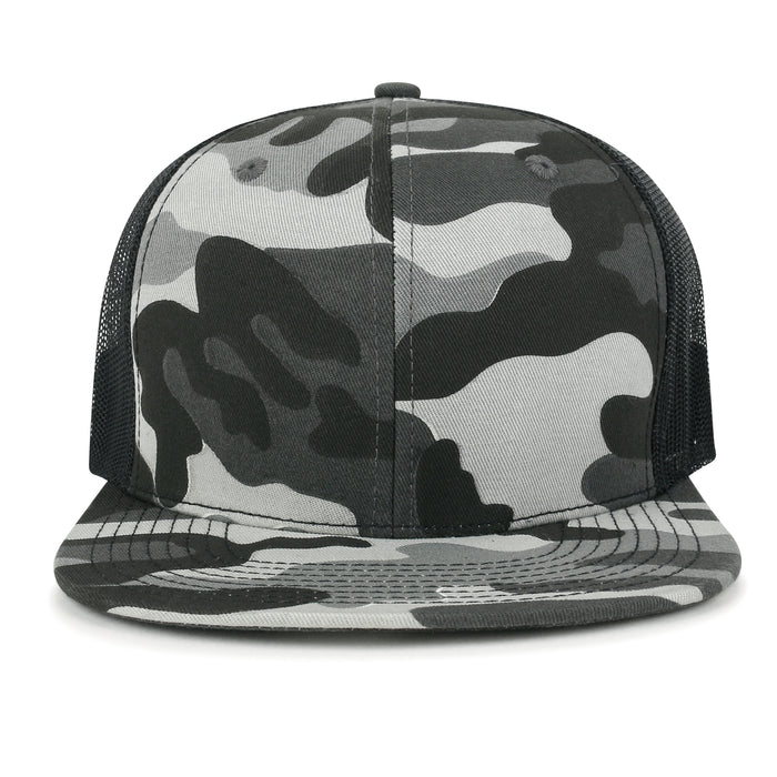 Ililily Ililily 10 Bulk Pack Blank Six Panel Mesh Back Baseball Cap Basic Trucker Hat