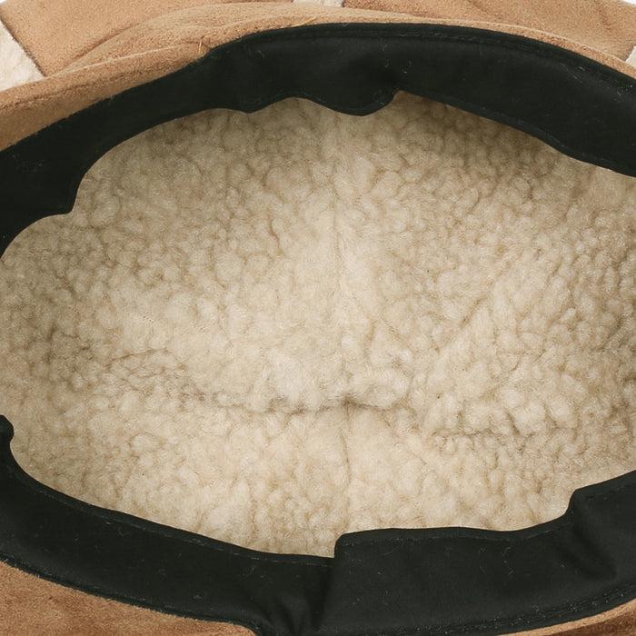 Ililily Ililily 8-Pannel Solid Color Newsboy Cabbie Cap Suede Duck Bill Flat Hunting Hat