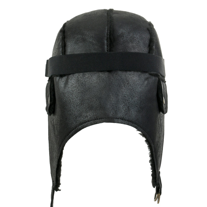 Ililily Ililily Aviator Hat Winter Snowboard Fur Ear Flaps Trooper Trapper Pilot Goggles