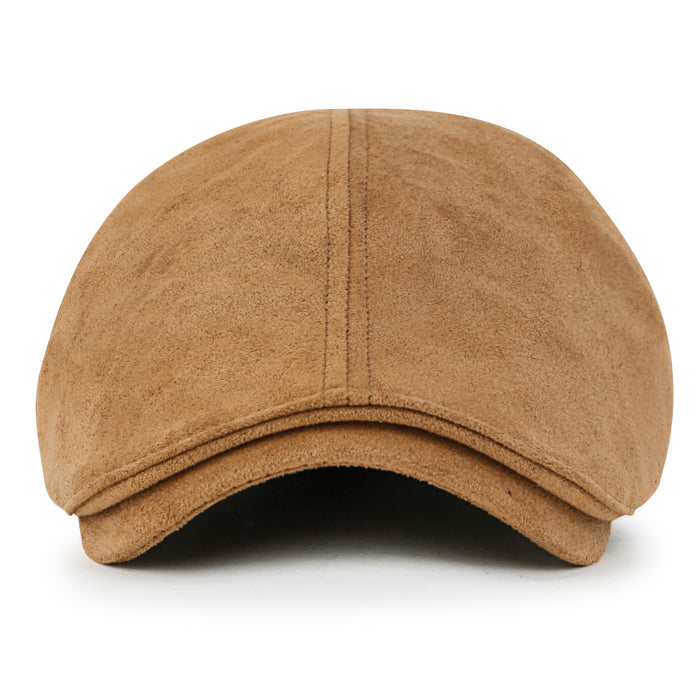 Ililily Ililily Basic Color Gatsby Newsboy Hat Flex Fit Cabbie Hunting Flat Cap