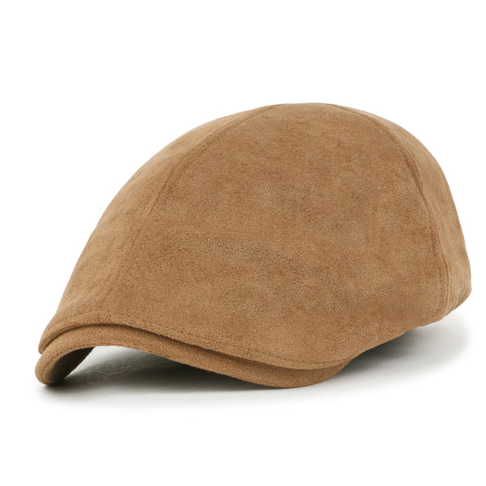 ililily ililily Basic Color Gatsby Newsboy Hat Flex Fit Cabbie Hunting Flat Cap
