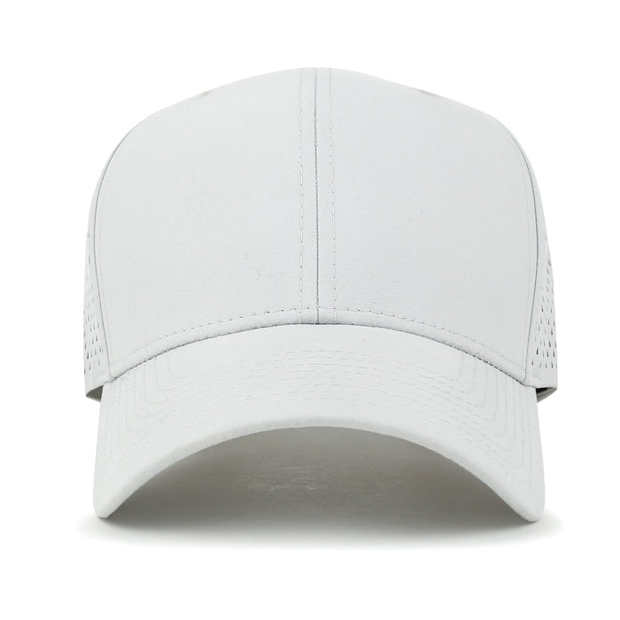 Ililily Ililily Blank Six Panel Basic Baseball Cap Laser Cut Air Hole Back Hat