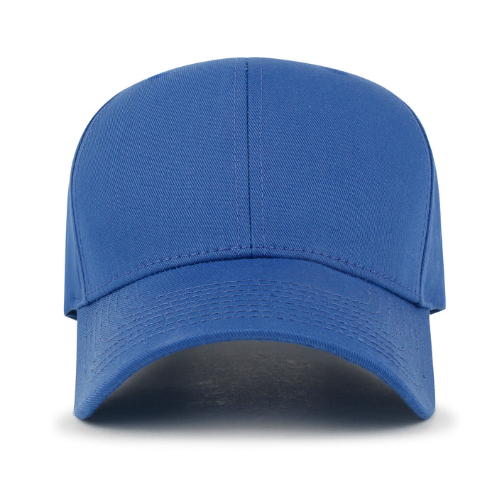 Ililily Ililily Blank Six Panel Cotton Baseball Cap Basic Hook And Loop Back Trucker Hat