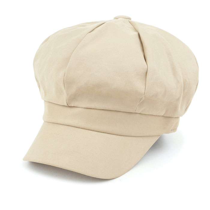 ililily ililily Classic Newsboy Cabbie Cap 8-panel Duck Bill Flat Hunting Hat