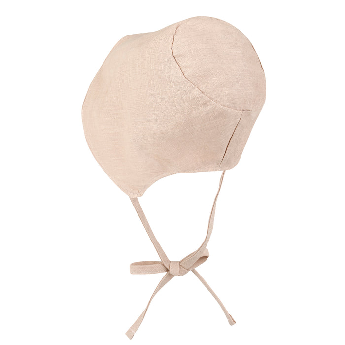 Ililily Ililily Cotton Blended Sun Bonnet Hat Lightweight Open Back Classic Bucket Hat