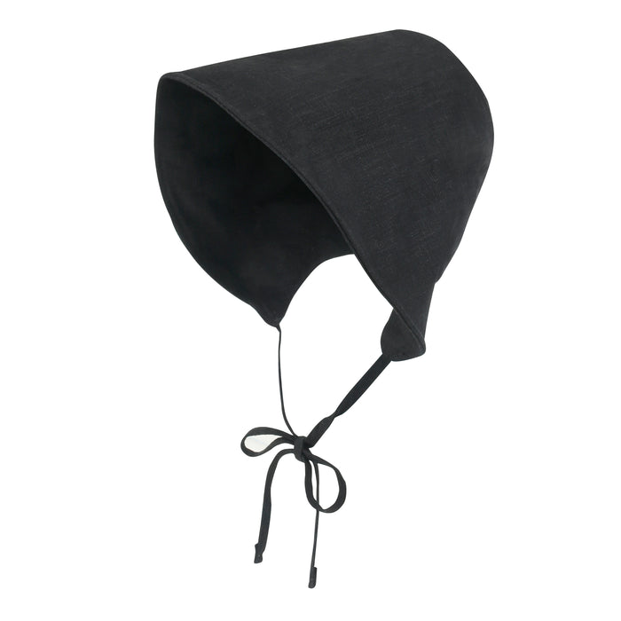 Ililily Ililily Cotton Blended Sun Bonnet Hat Lightweight Open Back Classic Bucket Hat