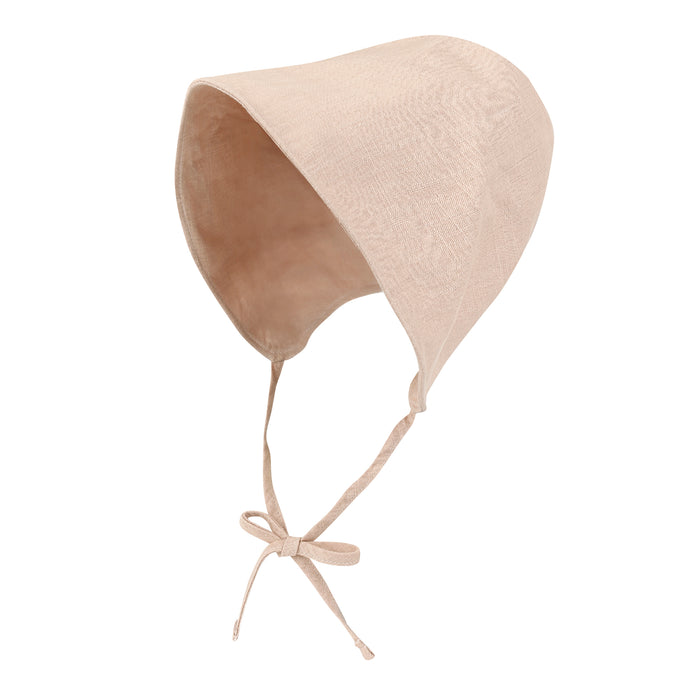 ililily ililily Cotton Blended Sun Bonnet Hat Lightweight Open Back Classic Bucket Hat