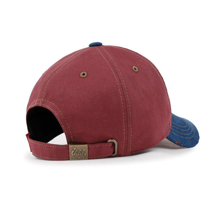 Ililily Ililily Cotton Crown Strapback Trucker Hat Faux Suede Brim Baseball Cap