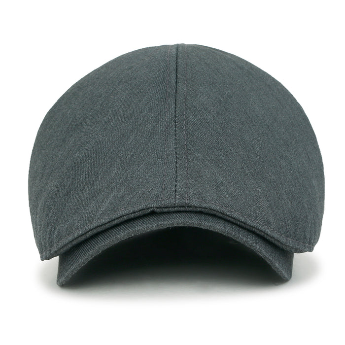 Ililily Ililily Cotton Flat Cap Cabbie Hat Gatsby Ivy Irish Hunting Newsboy Stretch Fit