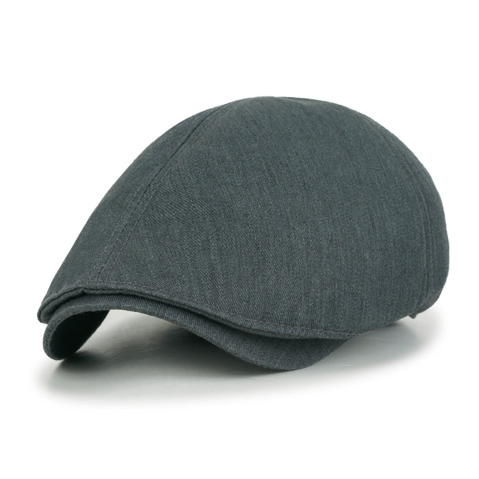 ililily ililily Cotton Flat Cap Cabbie Hat Gatsby Ivy Irish Hunting Newsboy Stretch fit
