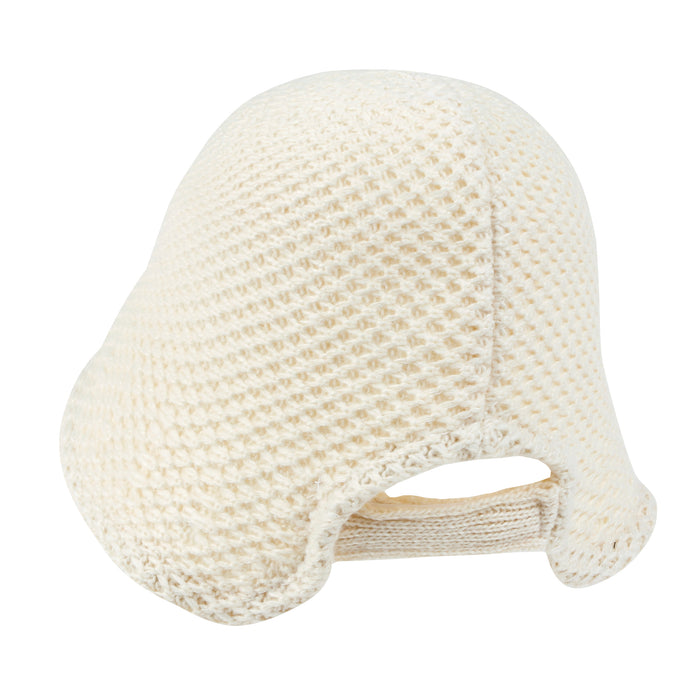 Ililily Ililily Crochet Asymmetrical Brim Wool Blended Bucket Hook And Loop Winter Hat