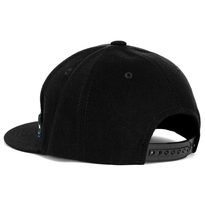 Ililily Ililily Cute Superheroes Rubber Charms Flat Bill Snapback Hat Baseball Cap