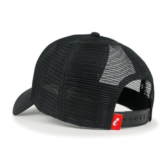 Ililily Ililily Extra Large Solid Cotton Mesh Back Baseball Cap XL Big Trucker Hat