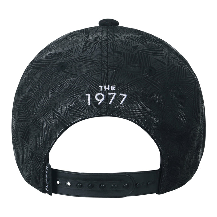 Ililily Ililily Geometry Triangle Pattern Baseball Cap Logo Print Flat Bill Snapback Hat