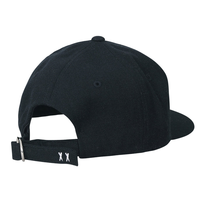 Ililily Ililily Hand Stitched Baseball Cap Strap Back Flat Bill Trucker Hat