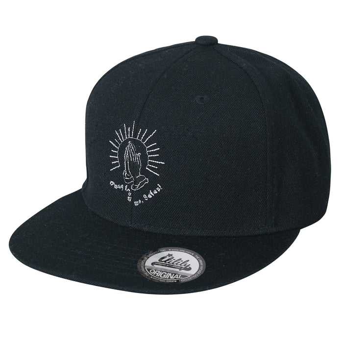 Ililily Ililily Hand Stitched Baseball Cap Strap Back Flat Bill Trucker Hat