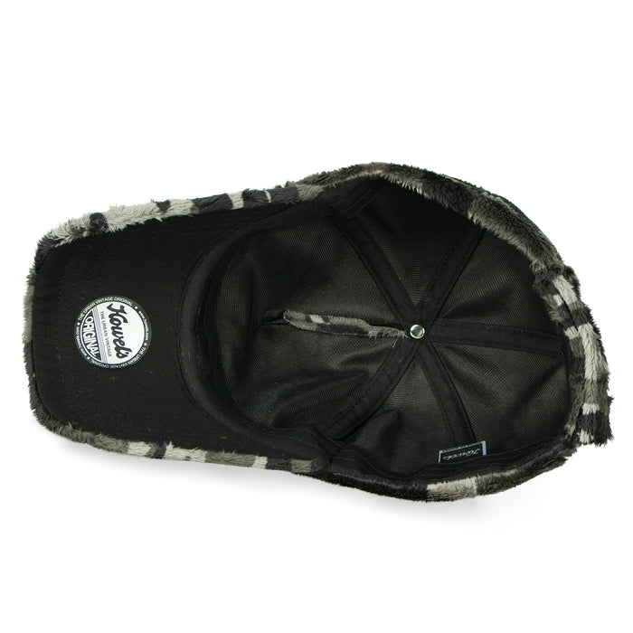 Ililily Ililily Howels Camouflage/Solid Velboa Baseball Cap Military Trucker Hat