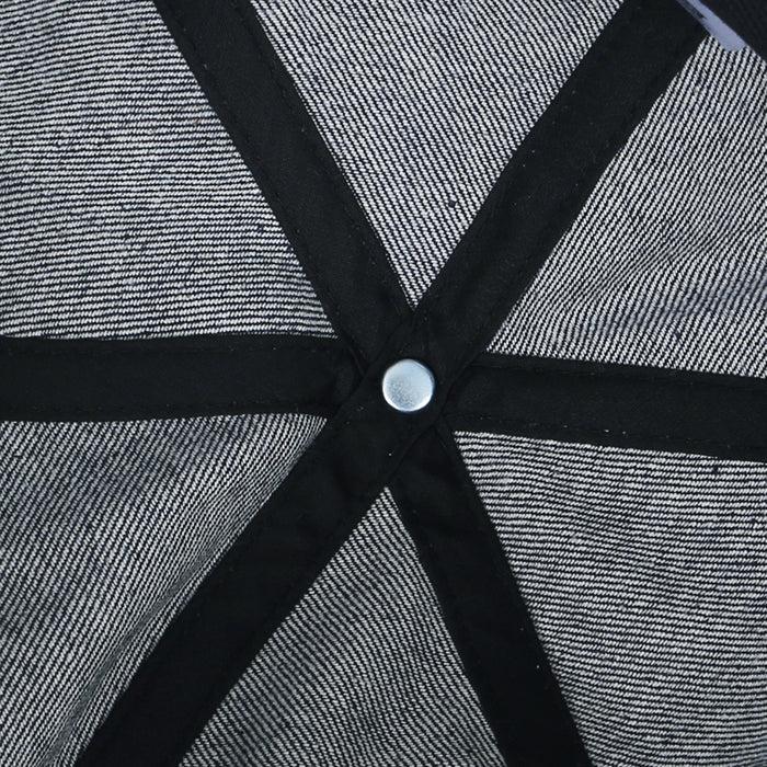 Ililily Ililily Howels Denim Cotton Short Beanie Strapback Casual Hat Soft Cap