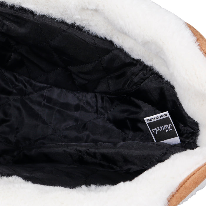 Ililily Ililily Howels Wool Plaid Pattern Aviator Trapper Trooper Faux Fur Ear Flaps Hat