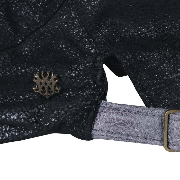 Ililily Ililily Large Size Faux Leather Gatsby Newsboy Hat Cabbie Hunting Flat Cap