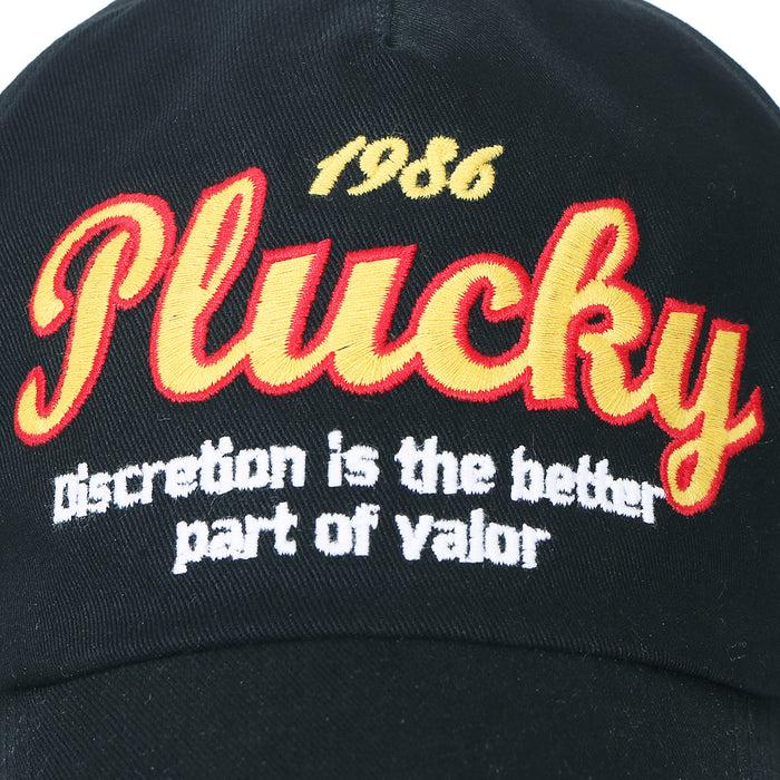 Ililily Ililily Letter Embroidered Distressed Vintage Cotton Baseball Cap Trucker Hat