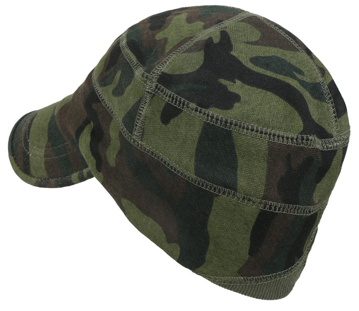 Ililily Ililily Military Camouflage Pattern Cotton Casual Flex Fit Work Cap Soft Hat