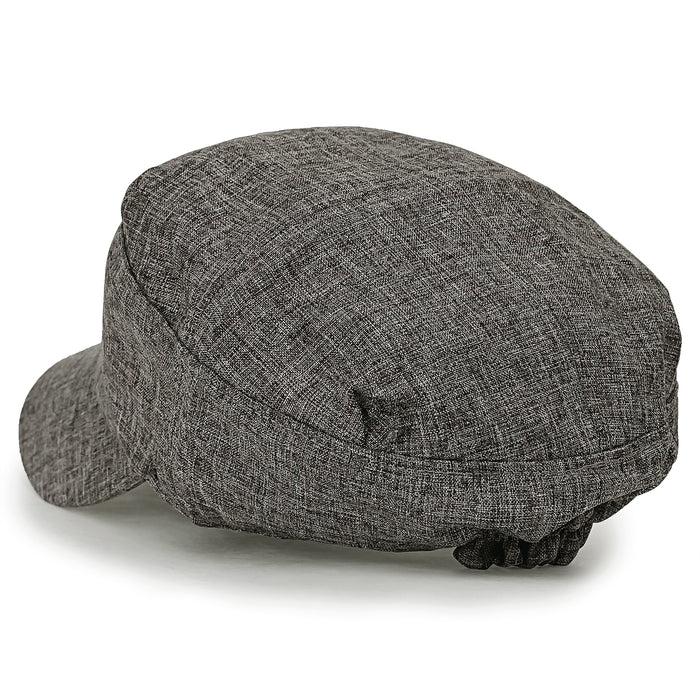 Ililily Ililily Mixed Color Military Army Hat Casual Front Tuck Cotton Cadet Cap