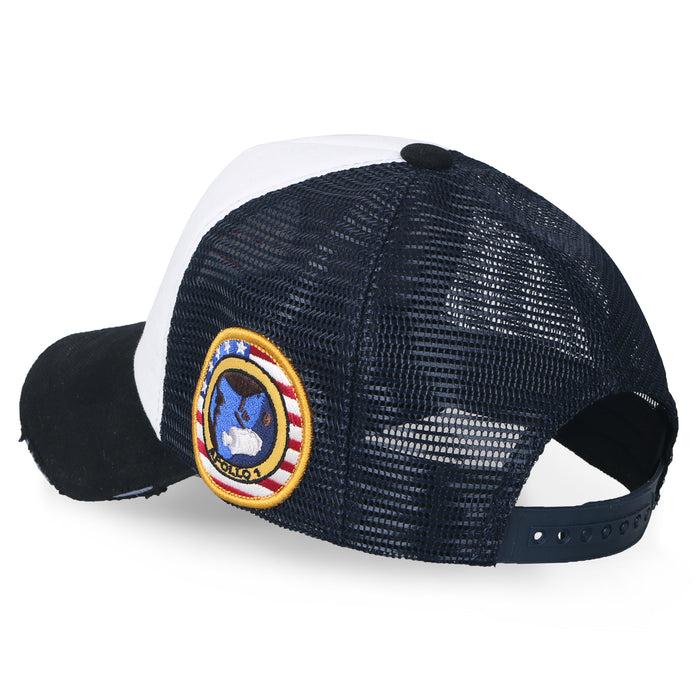 Ililily Ililily NASA Meatball Logo Embroidery Baseball Cap Apollo 1 Patch Trucker Hat