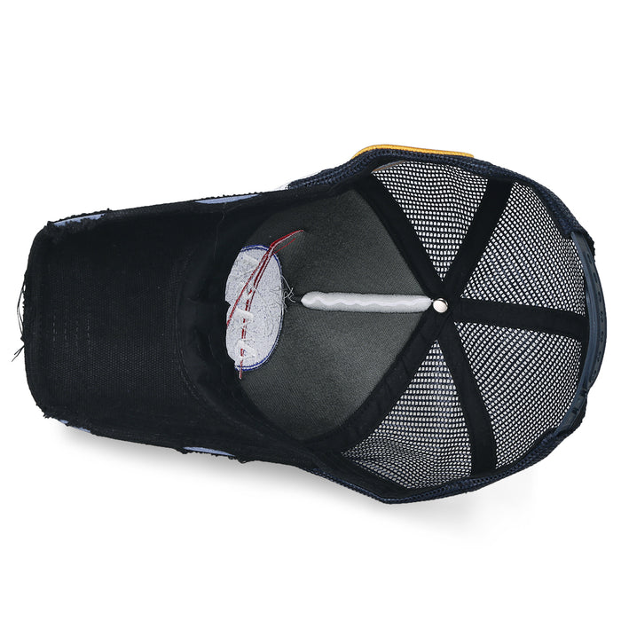 Ililily Ililily NASA Meatball Logo Embroidery Baseball Cap Apollo 1 Patch Trucker Hat