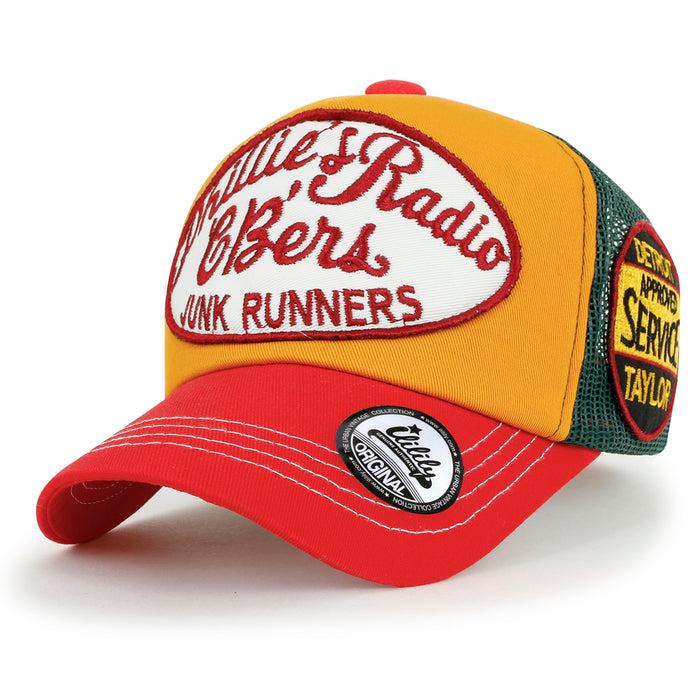 Ililily Ililily Phillie's Radio Embroidered Mesh Caps Cotton Casual Baseball Cap Adjustable Trucker Hat