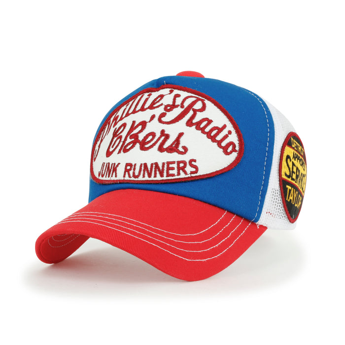 ililily ililily Phillie's Radio Embroidered Mesh Caps Cotton Casual Baseball Cap Adjustable Trucker Hat