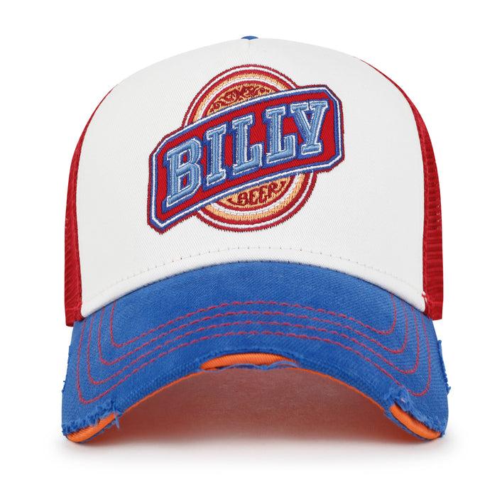 Ililily Ililily PREMIUM Billy Beer Embroidery Structured Vintage Baseball Cap Casual Trucker Hat