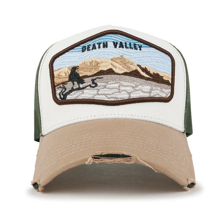 Ililily Ililily Premium Death Valley Embroidery Baseball Cap Structured Trucker Hat
