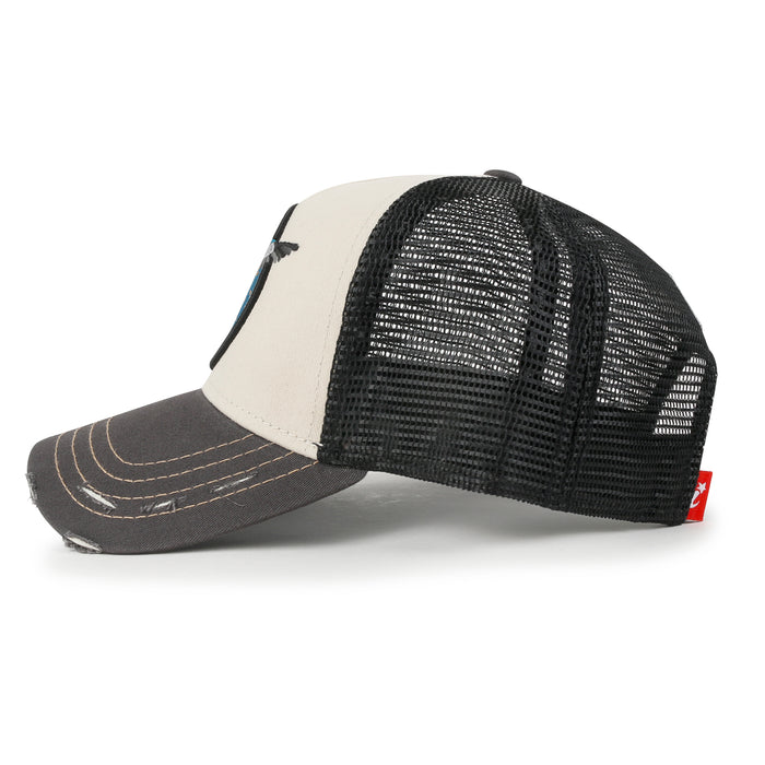 Ililily Ililily Premium Endangered Albatross Animal Embroidery Baseball Cap Structured Hat