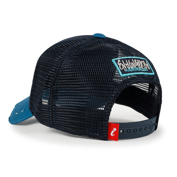 Ililily Ililily Premium Endangered Gray Wolf Embroidery Baseball Cap Structured Hat