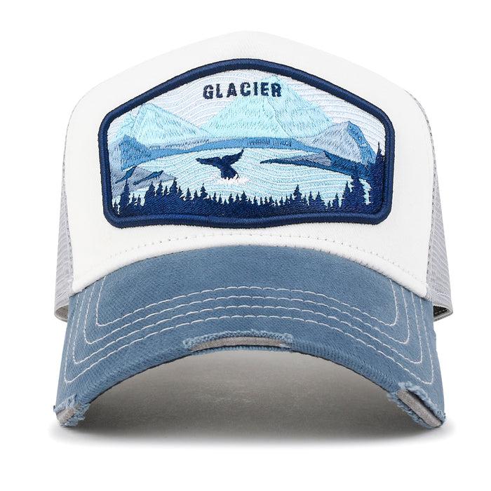 Ililily Ililily PREMIUM Glacier Bay Embroidery Baseball Cap Structured Trucker Hat