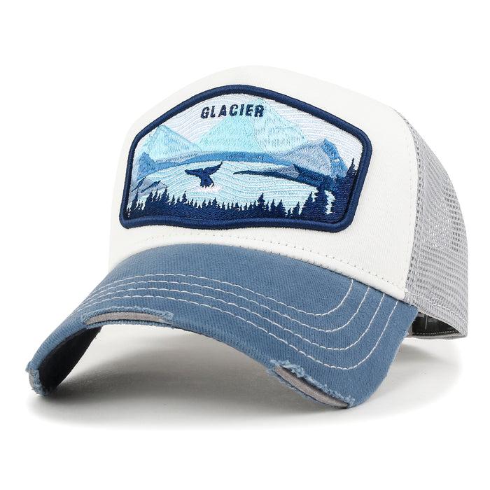 ililily ililily PREMIUM Glacier Bay Embroidery Baseball Cap Structured Trucker Hat