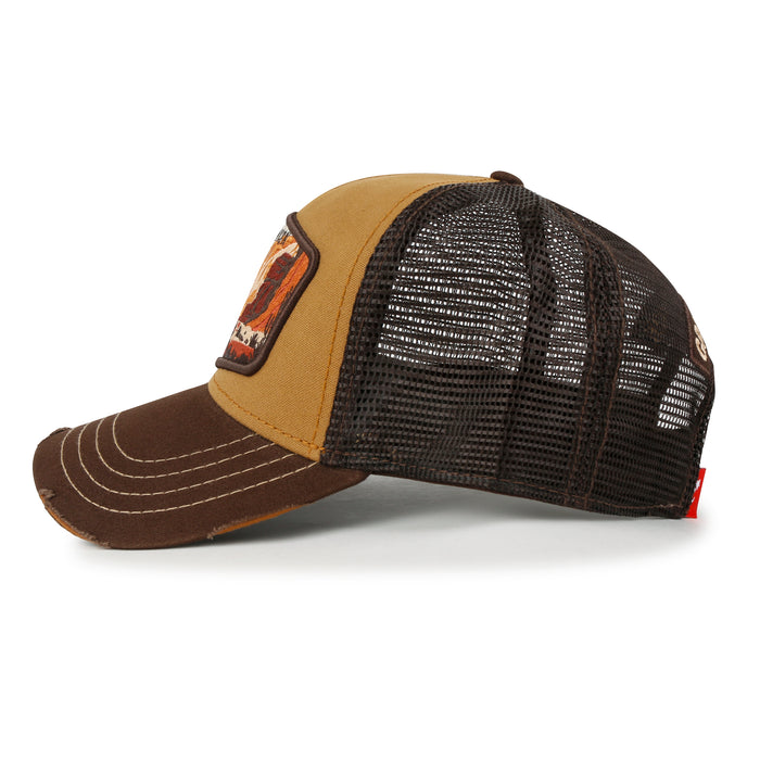 Ililily Ililily Premium Grand Canyon Embroidery Baseball Cap Structured Trucker Hat