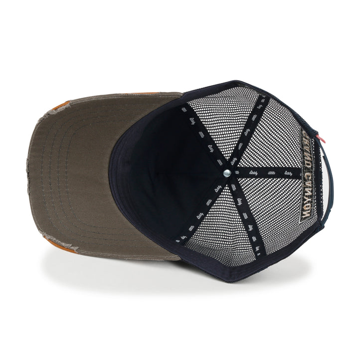Ililily Ililily Premium Grand Canyon Embroidery Baseball Cap Structured Trucker Hat
