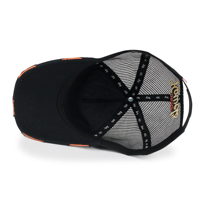 Ililily Ililily Premium Howels Embroidery Structured Crown Vintage Baseball Cap