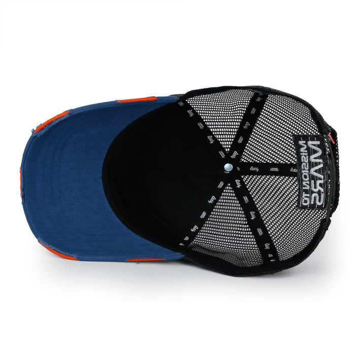 ililily Ililily PREMIUM NASA Mars Mission Embroidered Distressed Trucker Cap