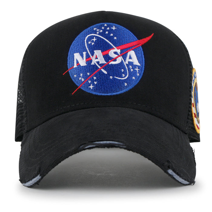 Ililily Ililily PREMIUM NASA Meatball Logo Embroidery Baseball Cap Apollo 1 Patch Hat M/XL