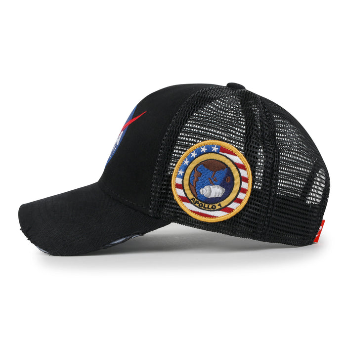 Ililily Ililily PREMIUM NASA Meatball Logo Embroidery Baseball Cap Apollo 1 Patch Hat M/XL