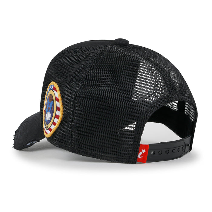 Ililily Ililily PREMIUM NASA Meatball Logo Embroidery Baseball Cap Apollo 1 Patch Hat M/XL