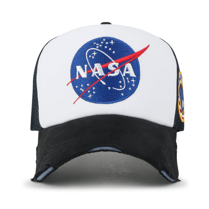 Ililily Ililily PREMIUM NASA Meatball Logo Embroidery Large Baseball Cap Apollo 1 Patch Hat