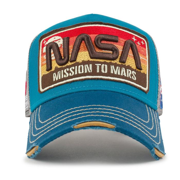 Ililily Ililily PREMIUM NASA Mission Rectangle Patch Embroidery Structured Baseball Cap