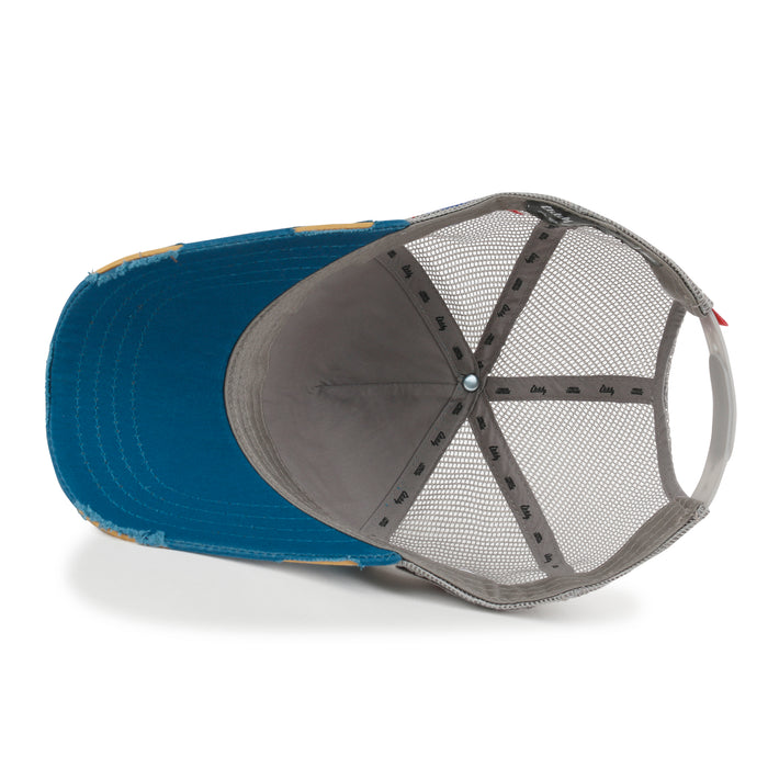 Ililily Ililily PREMIUM NASA Mission Rectangle Patch Embroidery Structured Baseball Cap