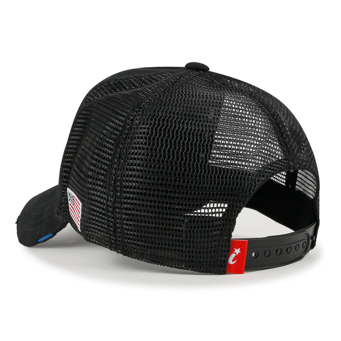 Ililily Ililily PREMIUM NASA Worm Logo Embroidery Baseball Cap Vintage Trucker Hat