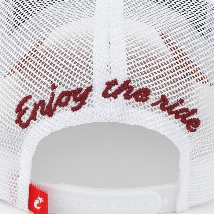 Ililily Ililily PREMIUM ROAD TRIP Large Vintage Distressed Snapback Trucker Hat Baseball Cap