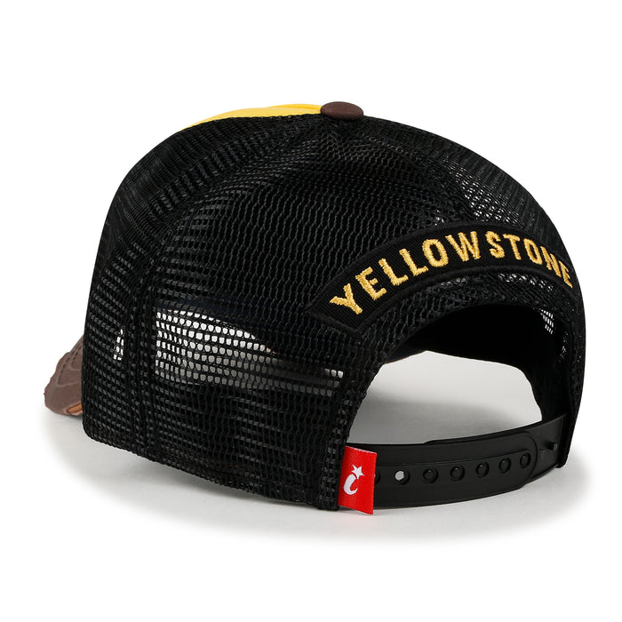 Ililily Ililily Premium Yellowstone Embroidery Baseball Cap Structured Trucker Hat